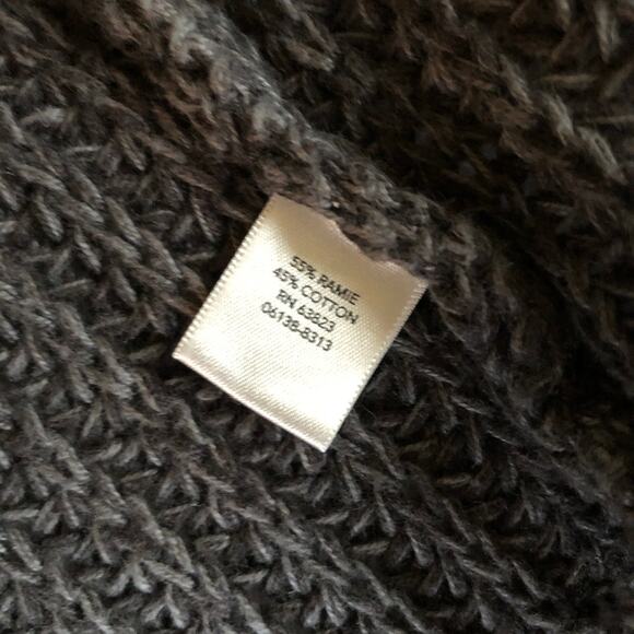 Christopher & Banks C.J. Chunky Knit Sweater Vest Gray Collared Zip Front 1X - Picture 7 of 11